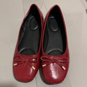 Cute Red Flats Simple Everyday Shoes With  A Sweet Casual Style